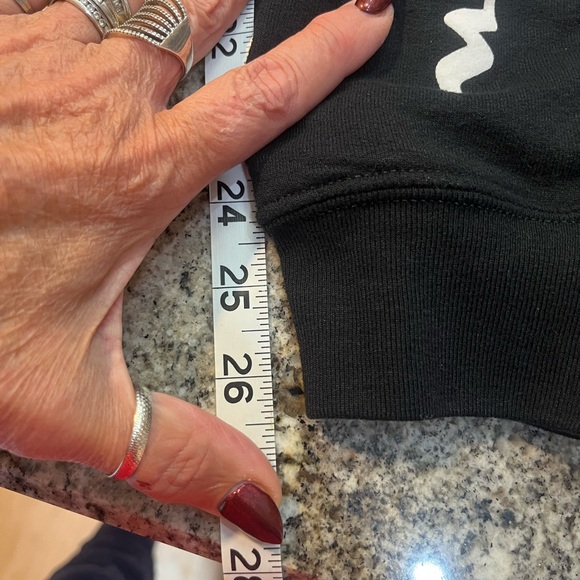 #318 Champion Womens Small Black Sweatpants with Logo. Like New - Picture 9 of 9